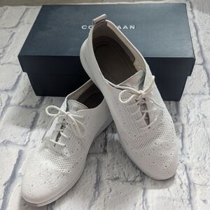 Cole Haan 2 Zerogrand Stitchlite Oxford, White, Women's 8 B